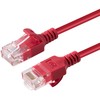 „Microconnect V-UTP6A0015R-SLIM“, 0,15 m, Cat6a, U/UTP (UTP), RJ-45, RJ-45, raudonas