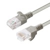 MicroConnect U/UTP CAT6A Slim 1M Pilkas