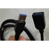 Kabelis USB MicroConnect USB-A - USB-A 1.8 m Juodas (USB 3.0 A-A 1.8 m M-F, Juodas)