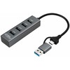 HUB USB MicroConnect USB 3.0 Hub 4-Port with USB-C