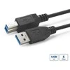 USB laidas MicroConnect USB-A - USB-B 3 m juoda (USB3.0AB3B)