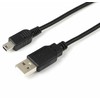 USB laidas MicroConnect USB-A - miniUSB 3 m juodas (USBMB53)