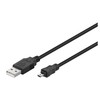 USB kabelis MicroConnect USB-A - miniUSB 1,8 m juodasis (USBMB82)