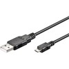 USB kabelis MicroConnect USB-A - mikroUSB 3 m juodasis (USBBMICRO3)