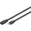 Kabelis USB MicroConnect USB-C - USB-C 1.8 m Juodas (USB-C 3.0 Extension Cable,)