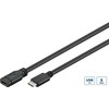 Kabelis USB MicroConnect USB-C - USB-C 0.5 m Juodas (USB-C 3.2 Gen 1 Extension)