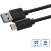 Kabelis USB MicroConnect USB-A - USB-C 0.5 m Juodas (USB3.2CA05)