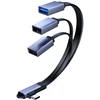 MicroConnect USB-C Angled splitter cable to USB2.0 + USB2.0 + USB3.0
