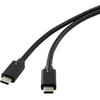 Kabelis USB MicroConnect USB-C - USB-C 1 m Juodas (DOCKUSB3.2CC1)