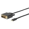 MicroConnect USB kabelis USB-C – DVI-D 1,8 m juodas (USB3.1CDVI18B)
