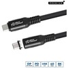 Kabelis USB MicroConnect USB-C - USB-C 0.15 m Juodas (USB-C to USB-C cable 0,15m)