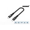 MicroConnect USB4CC015-240W kabelis USB USB4 Gen 3x2 0,15 m USB C juodas