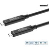 Kabelis USB MicroConnect USB-C - USB-C 15 m Juodas (MC-USB3.2CC15-8K-OP)