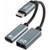 Adapteris USB MicroConnect MC-USBC-CFAF USB-C - USB-A + USB-C Sidabrinė (MC-USBC-CFAF)