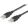 MicroConnect USB kabelis USB-A – USB-A 0,5 m juodas (USBAA05B)