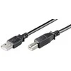 USB kabelis MicroConnect USB-A - USB-B 0,5 m Juodas (USBAB05B)