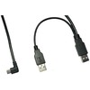 Kabelis USB MicroConnect 2x USB-A - microUSB 3 m Juodas (USB2.0 A male to USB2.0 A)