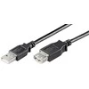 Kabelis USB MicroConnect USB-A - USB-A 3 m Juodas (USBAAF3B)