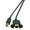 USB kabelis MicroConnect USB-B - USB-B 1,8 m žalias (USBABF1PANEL2)