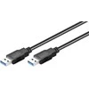 USB kabelis MicroConnect USB-A - USB-A 5 m Juodas (USB3.0AA5B)