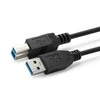 USB kabelis MicroConnect USB-A - USB-B 1 m Juodas (USB3.0AB1B)