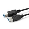 USB laidas MicroConnect USB-A - USB-B 3 m juoda (USB3.0AB3B)