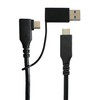 USB kabelis MicroConnect USB-A + USB-C - USB-C 1 m Juodas (USB3.1CC1MDE)