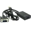 AV adapteris MicroConnect D-sub (VGA) - HDMI + USB-A + lizdas 3,5 mm juoda (MONGDMI)