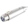 Adapteris AV MicroConnect RCA (Cinch) - XLR sidabrinė (XLRFG)