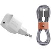 Įkroviklis Native Union Native Union 30W USB-C Fast GaN Charger Baltas + USB-C Cable Zeb.