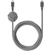 Native Union Night Cable - kabelis USB-C - lightning, 3 m (zebra)