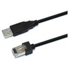 Newland Newland CBL026U lyties keitiklis / RJ-45 USB-A kabeliai, juodi