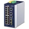 Šakotuvas PLANET IGS-20160HPT tinklo jungiklis Valdomas L2/L3 Gigabit Ethernet (10/100/1000) Maitinimas per Ethernet (PoE) Mėlyna, Baltas