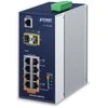 Šakotuvas Planet IGS-4215-4P4T2S tinklo jungiklis, valdomas L2/L4 Gigabit Ethernet (10/100/1000), palaiko PoE, mėlynas, baltas