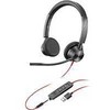 POLY Blackwire 3320, Laidinis, Biuras / Skambučių centras, 20 - 20000 Hz, 130 g, Ausinės su mikrofonu, Juoda