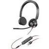 Plantronics POLY Blackwire 3320, Laidinis, Biuras / Skambučių centras, 20 - 20000 Hz, 130 g, Ausinės su mikrofonu, Juoda