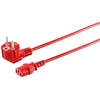 Kabelis zasilający MicroConnect C13 raudona 1,8m MC-SCHUANGC13180R (E+F)