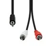Kabelis ProXtend Jack 3.5mm - RCA (Cinch) x2 1.5m juodas (JAB-7755905)