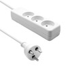 ProXtend Danish Power Strip 3 gniazda 10 m balta (K3-K10W)