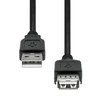 Kabelis USB ProXtend USB-A - USB-A 0.5 m Juodas (JAB-7393830)