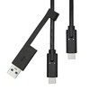 USB kabelis ProXtend USB-A + USB-C - USB-C 1 m juodas (USBCWA-001)