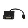ProXtend AV USB-C (M) į DVI-I 24+5 (F) adapteris, juodas 10 cm