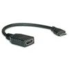 Secomp ROLINE HDMI didelės spartos kabelis su Ethernet, HDMI A tipo F - HDMI C tipo M 0,15 m, 0,15 m, HDMI A tipo (standartinis), HDMI C tipo (mini), 1920 x 1080 pikselių, juodas