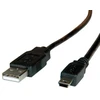Roline Usb 2.0 Cable, Type A - 5-Pin Mini 1.8 M