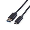 USB kabelis Roline USB-A - 0,5 m Juodas (11.02.9010)