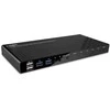 KVM Switch - LINDY 4 Prievadų HDMI 4K60, USB 3.0 ir Garso KVM Switch, Juodas