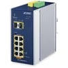 Šakotuvas PLANET DIN-Rail L2+/L3 valdomas valdomas L2+ gigabito Ethernet (10/100/1000) Maitinimas per Ethernet (PoE) Aliuminio, Mėlyna