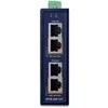Šakotuvas Planet PLANET Industrial 2-port 10/100/1000T Gigabit Ethernet (10/100/1000) Obsługa PoE Mėlyna
