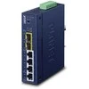 PLANET Industrial L2/L4 4 prievadų valdomas L2/L4 Gigabit Ethernet (10/100/1000) Mėlyna