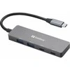 Sandberg USB-C iki 2xUSB-A + 2xUSB-C šakotuvas